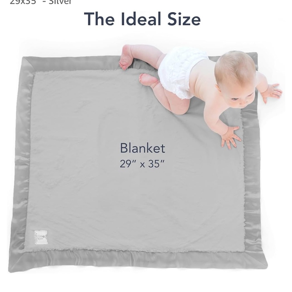 LUXURY BABY BUNDLE- baby blanket & lovey (BRAND NEW WITH TAGS) - retails $150 - Picture 13 of 14